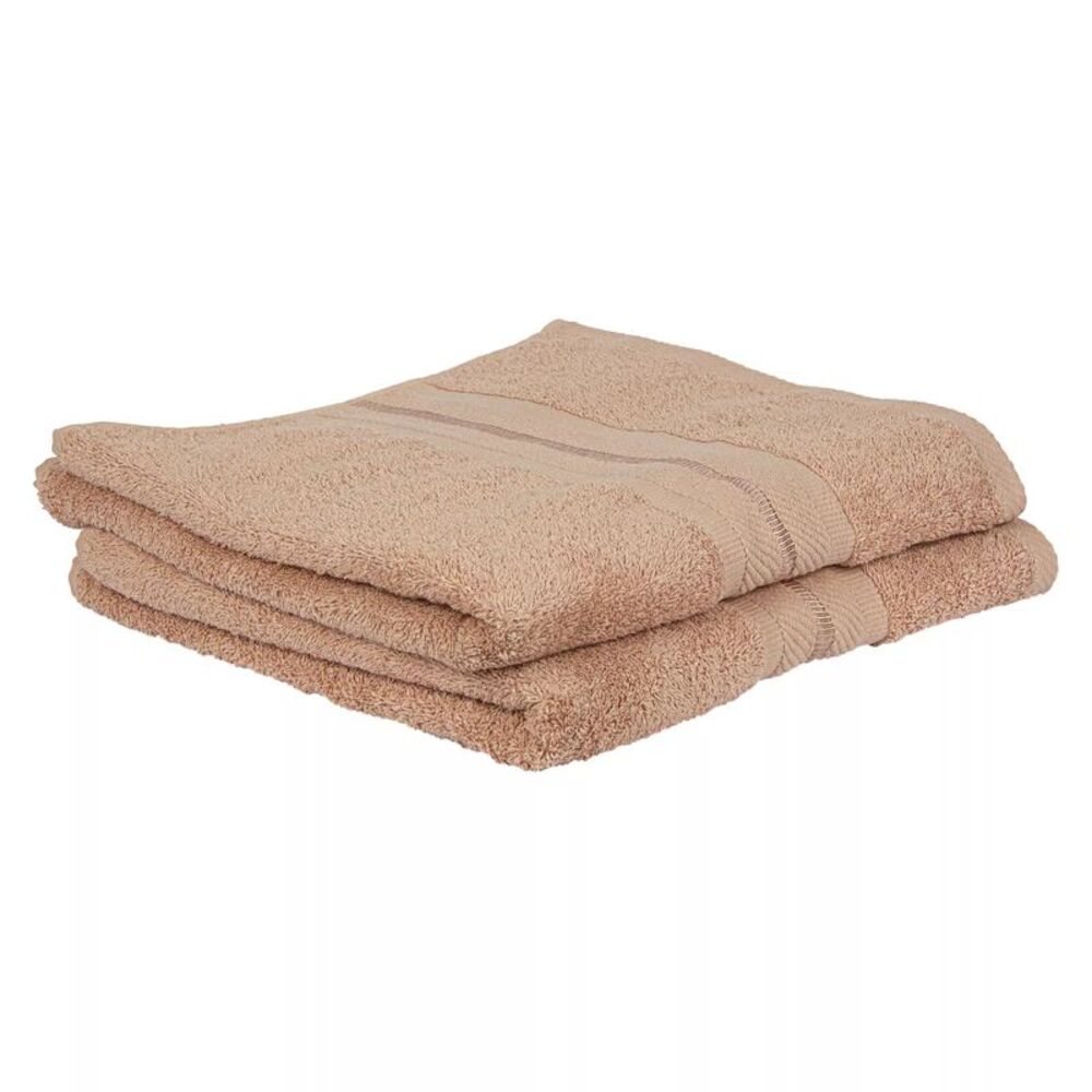 Gold Coast 2-Piece Ultra Plush Cotton Bath Towel Set in Blush Pink